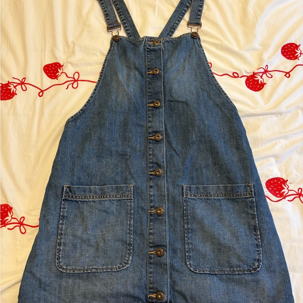 Sneak Peek Denim Overall Dress